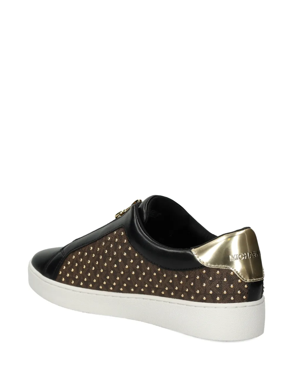 Michael Kors Keaton zipped studded sneakers Bruin