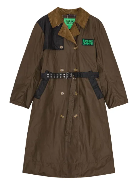 GANNI abrigo con botones en colaboración con Barbour