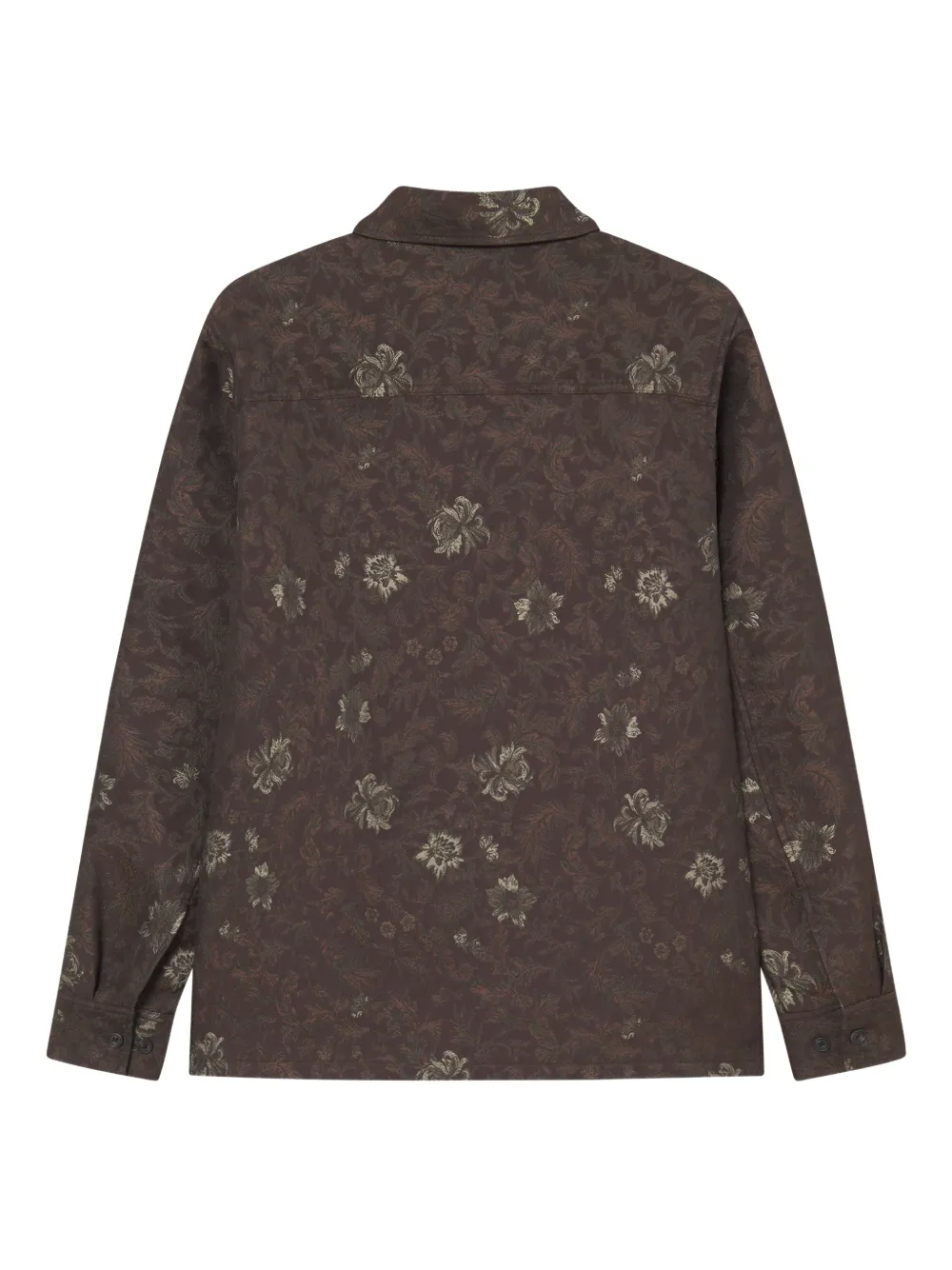 Les Deux Overhemd met bloemenprint - Bruin