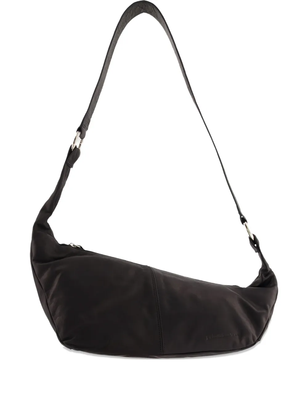 Paloma Wool Mini Dry Leather Shoulder Bag In Black