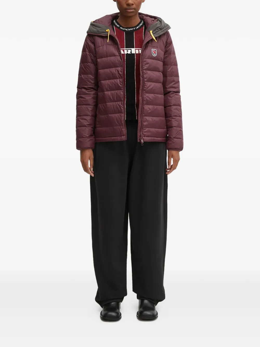 logo-detail padded jacket
