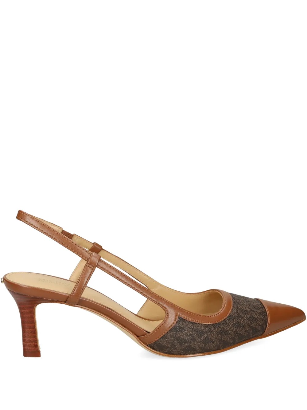 Michael Kors Alora monogram pointed pumps Bruin
