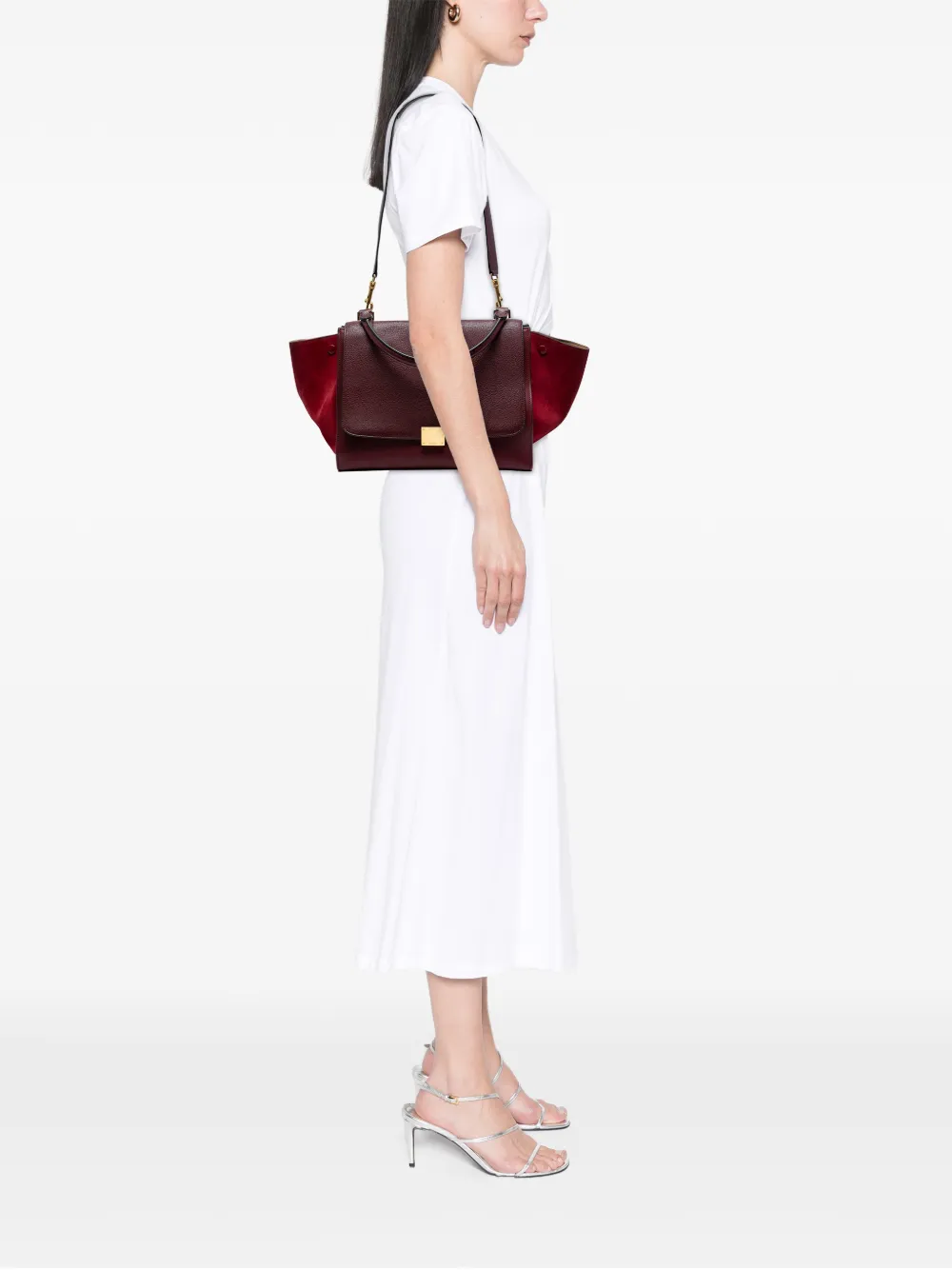 Celine Pre-Owned 2015 Medium Leather Trapeze satchel | Pre-Owned | Image 2