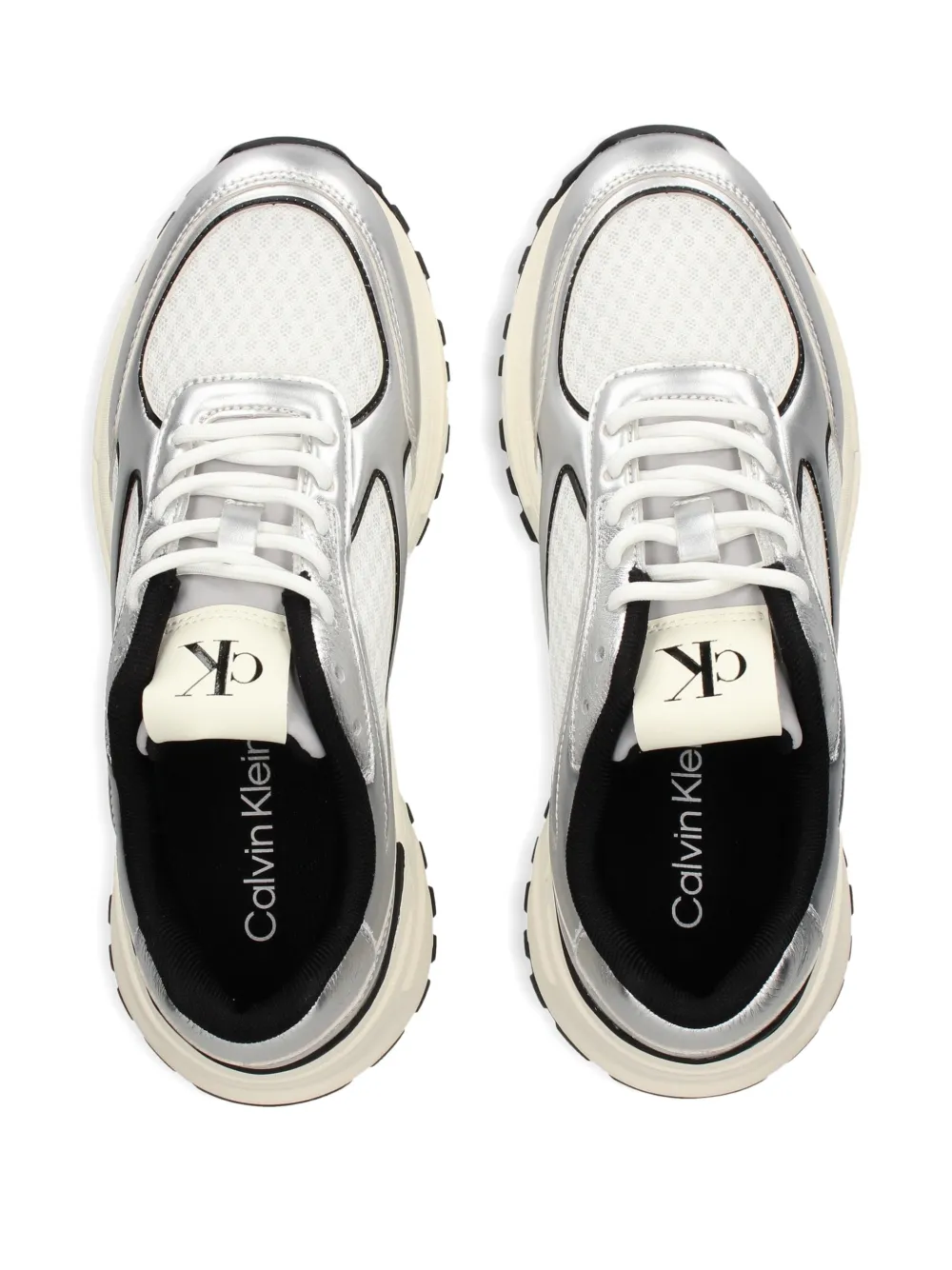 Calvin Klein Sneakers met logo Zilver