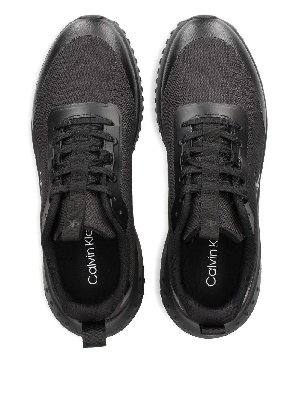 Calvin Klein Logo Sneakers In Black