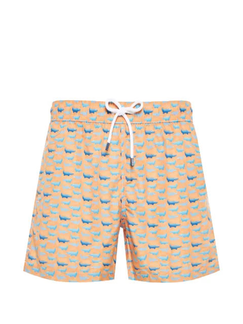 Fedeli animal-print beach shorts