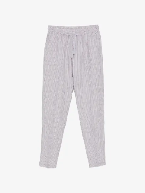 Fedeli striped drawstring-fastening trousers