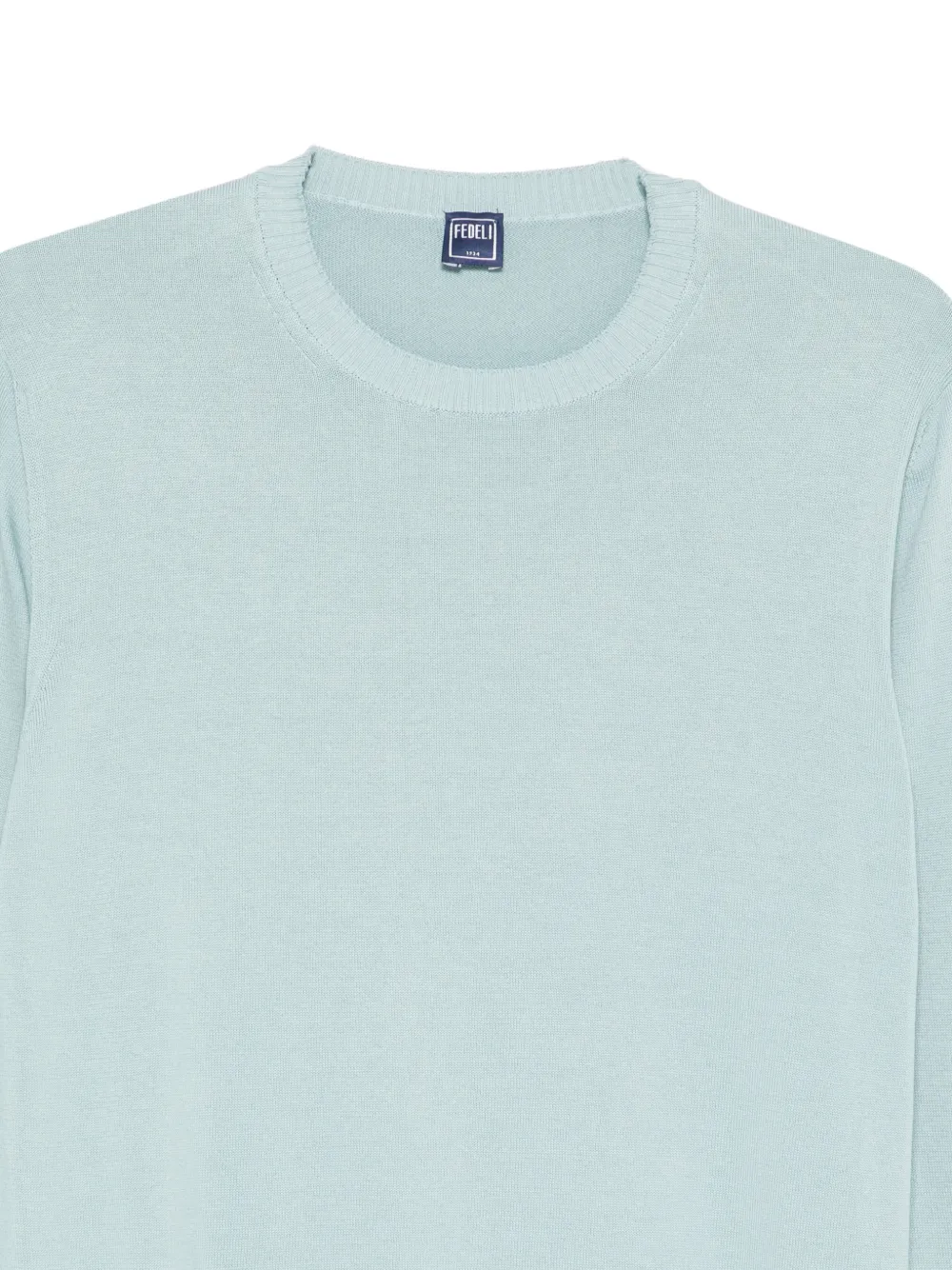  Fedeli Pull En Maille Fine - Bleu 