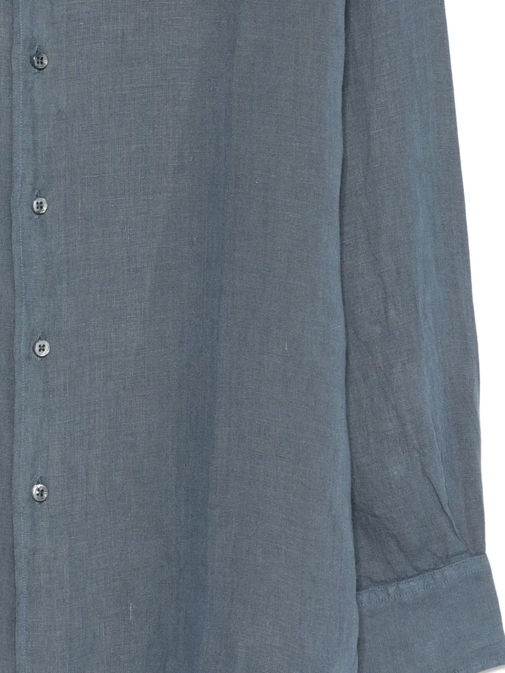 Fedeli Button-up overhemd met lange mouwen Blauw