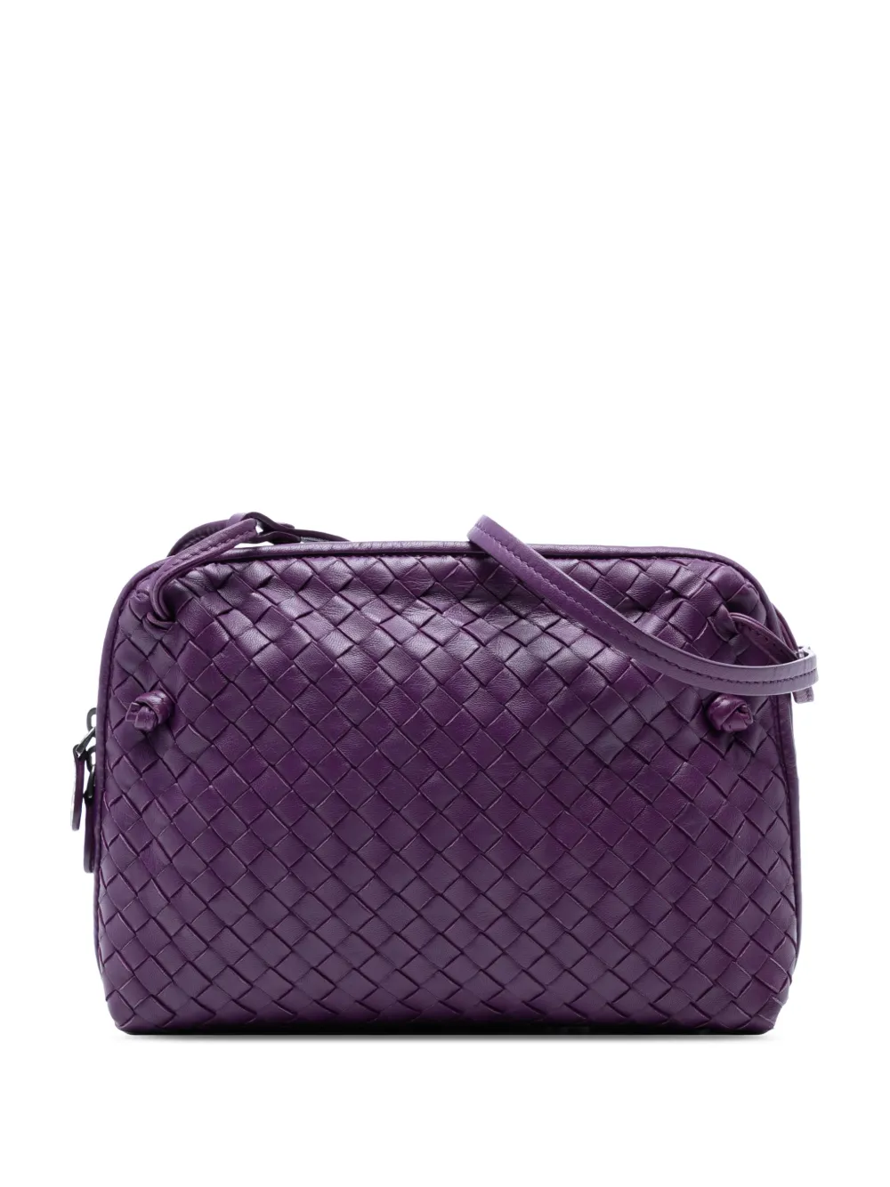 Bottega Veneta Pre-Owned 2012-2025 Nappa Intrecciato Nodini crossbody bag - Viola