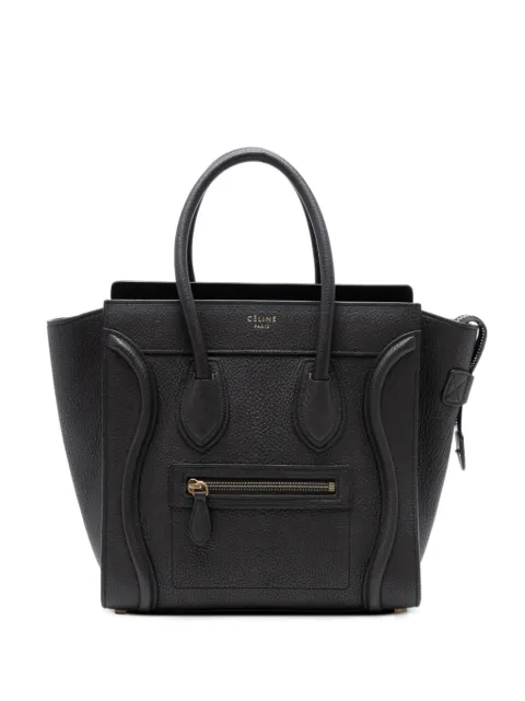 Celine Pre-Owned 2015 Micro Leather Luggage tote bag