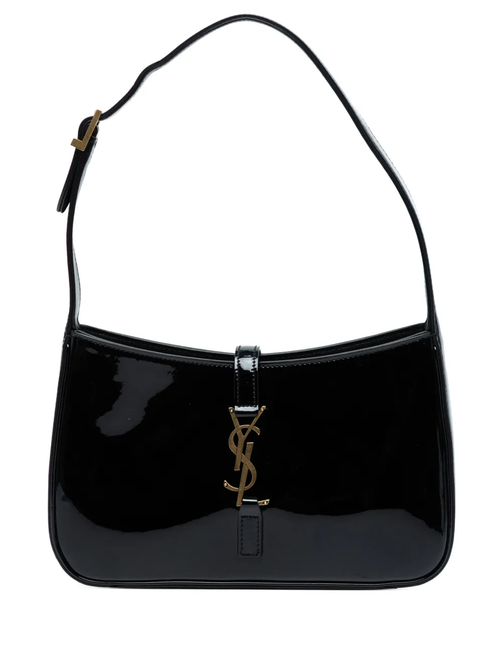 Saint Laurent Pre-Owned bolsa de hombro Le 5 a 7 de charol 2022 | negro | Image 1