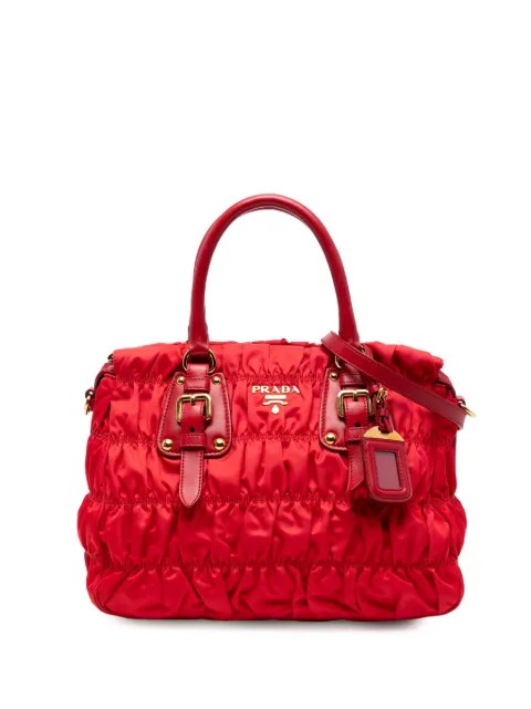 Prada Pre-Owned 2000-2025 Tessuto Gaufre satchel