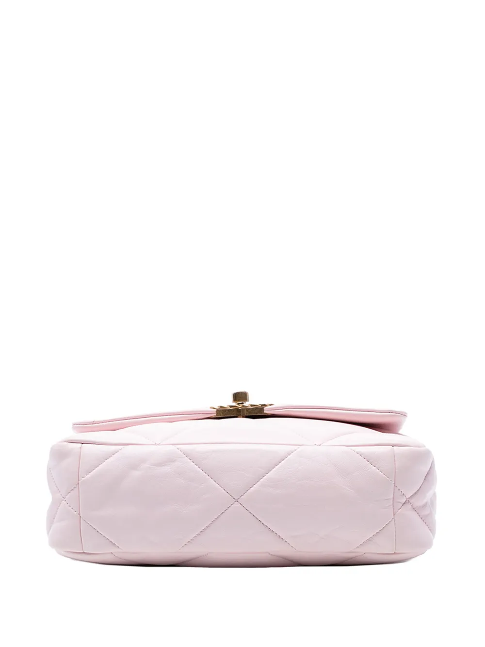CHANEL Pre-owned 2021-2025 Medium Lambskin 19 Flap Satchel In Pink