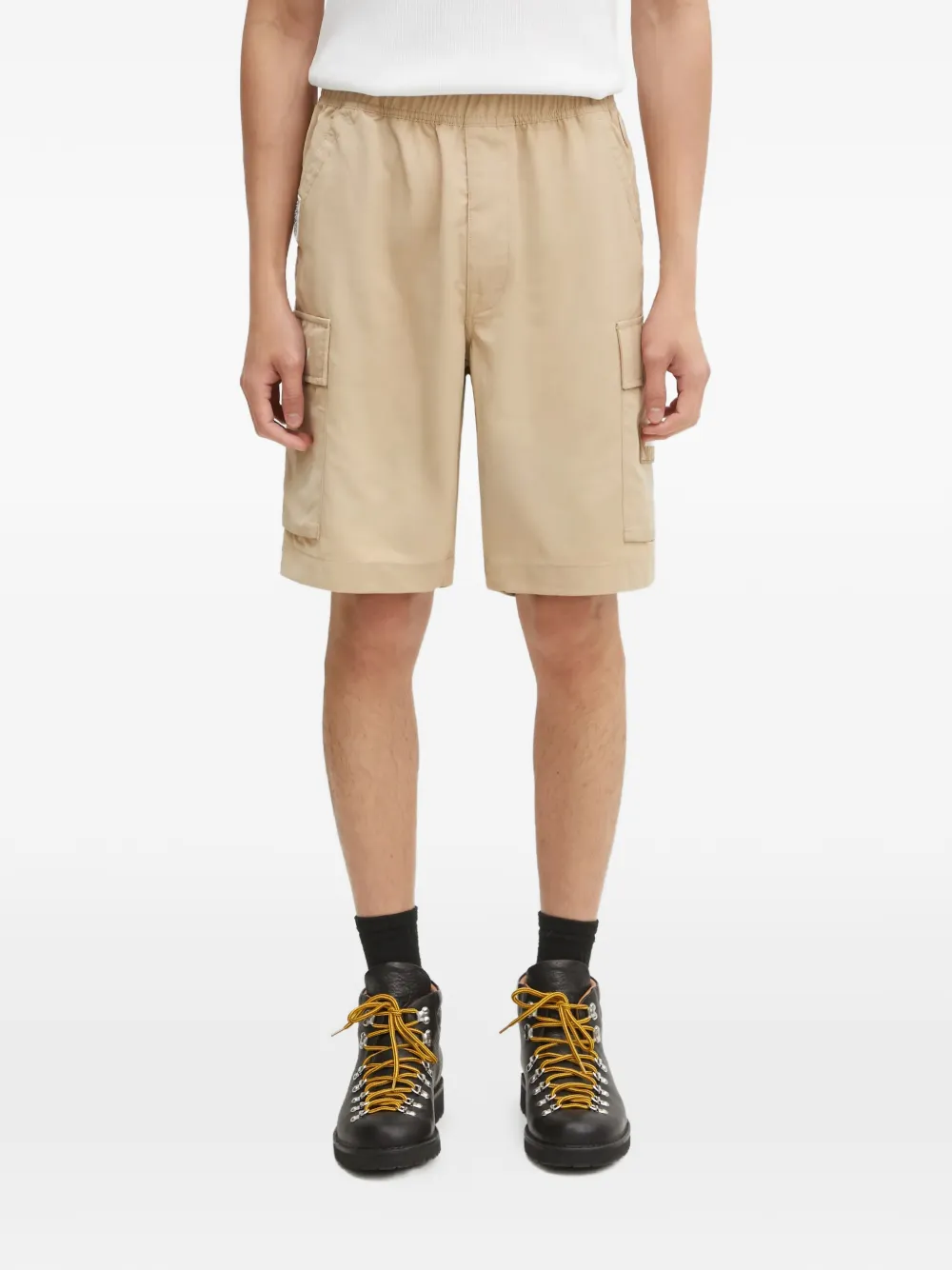 AAPE BY *A BATHING APE® cargo-pocket elasticated-waistband shorts - Toni neutri