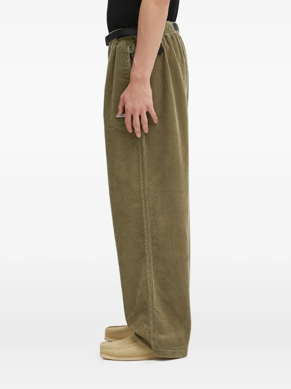 adidas Ribfluwelen broek Groen