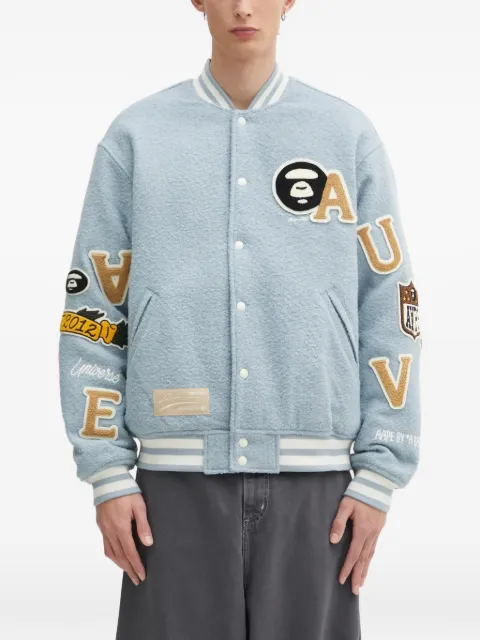 AAPE BY *A BATHING APE® letter-appliqué bomber jacket