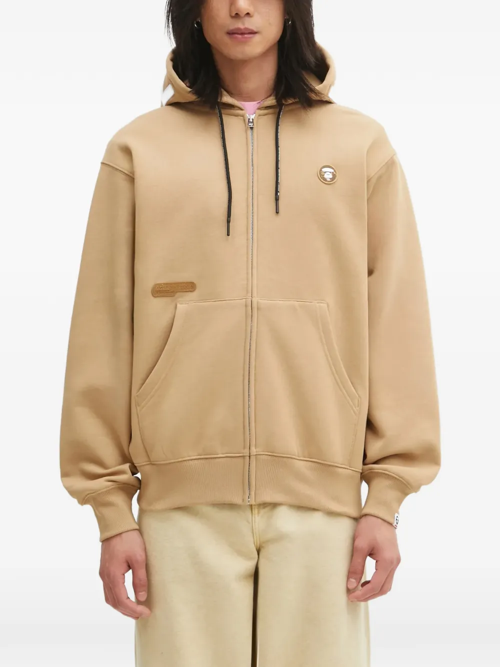 AAPE BY *A BATHING APE® zip-fastening hoodie - Toni neutri