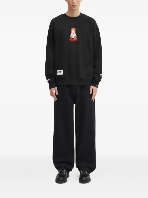 AAPE BY *A BATHING APE® グラフィック スウェットシャツ | ブラック 