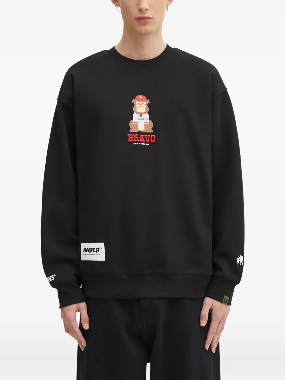 AAPE BY *A BATHING APE® graphic-print sweatshirt - Nero