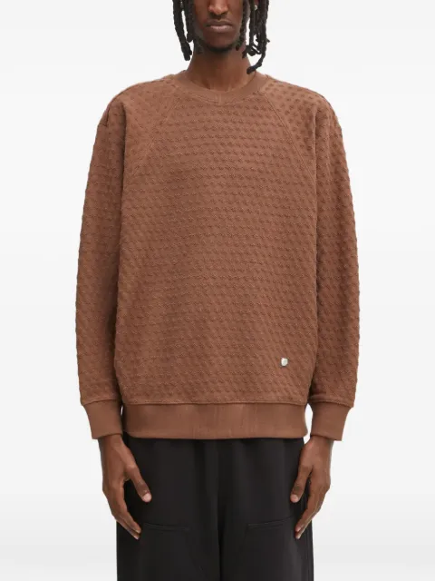 Ader Error Meadow textured raglan sweatshirt