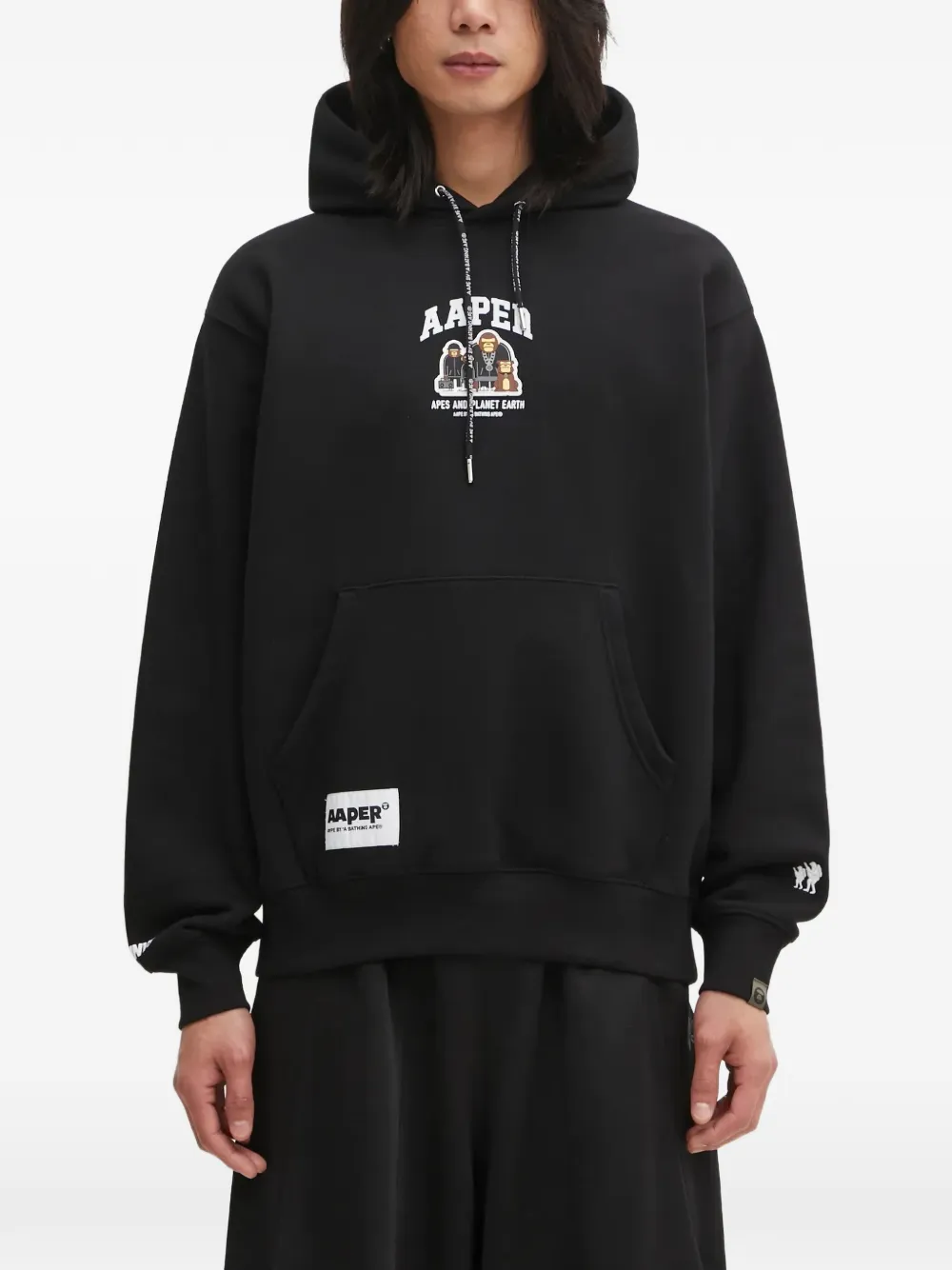 AAPE BY *A BATHING APE® graphic-print hoodie - Nero