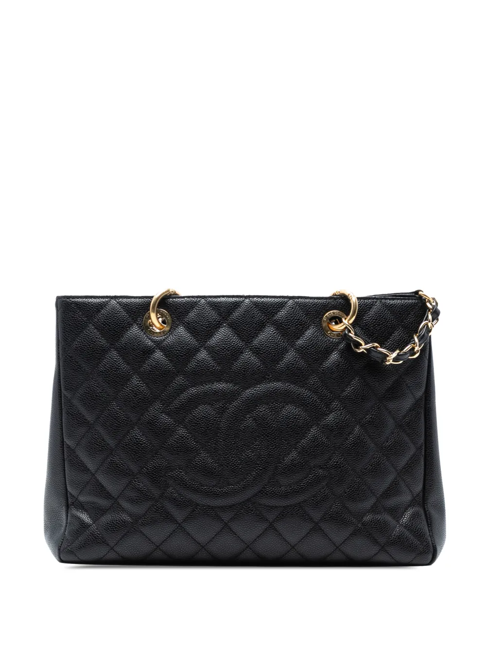 CHANEL Pre-Owned 2014-2015 Caviar Grand Shopping tote bag - Nero