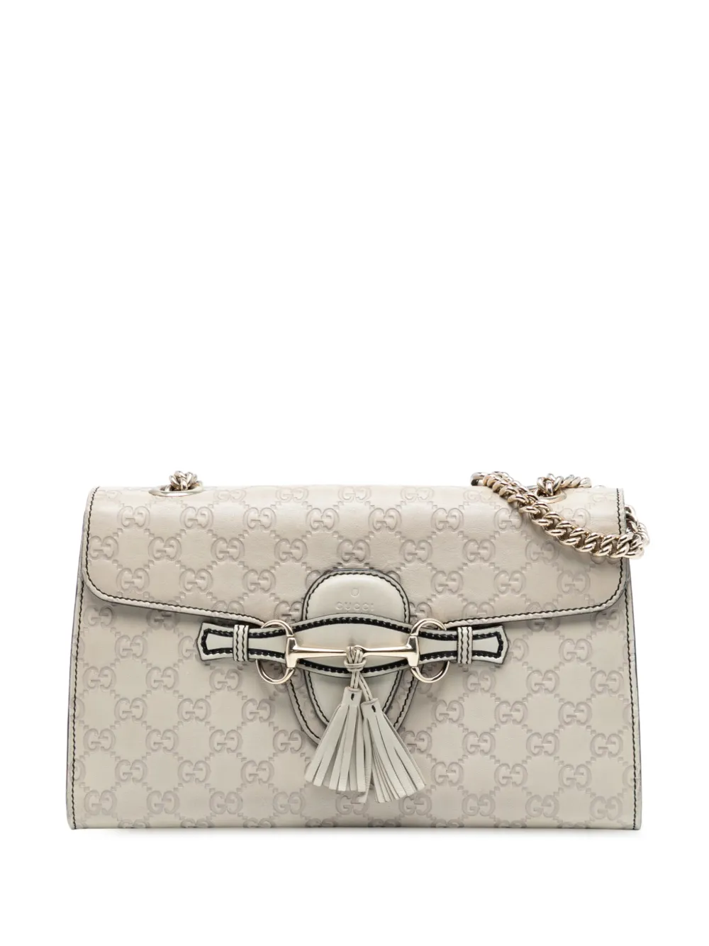 Gucci Pre-Owned 2016-2025 Medium Guccissima Emily shoulder bag - Bianco