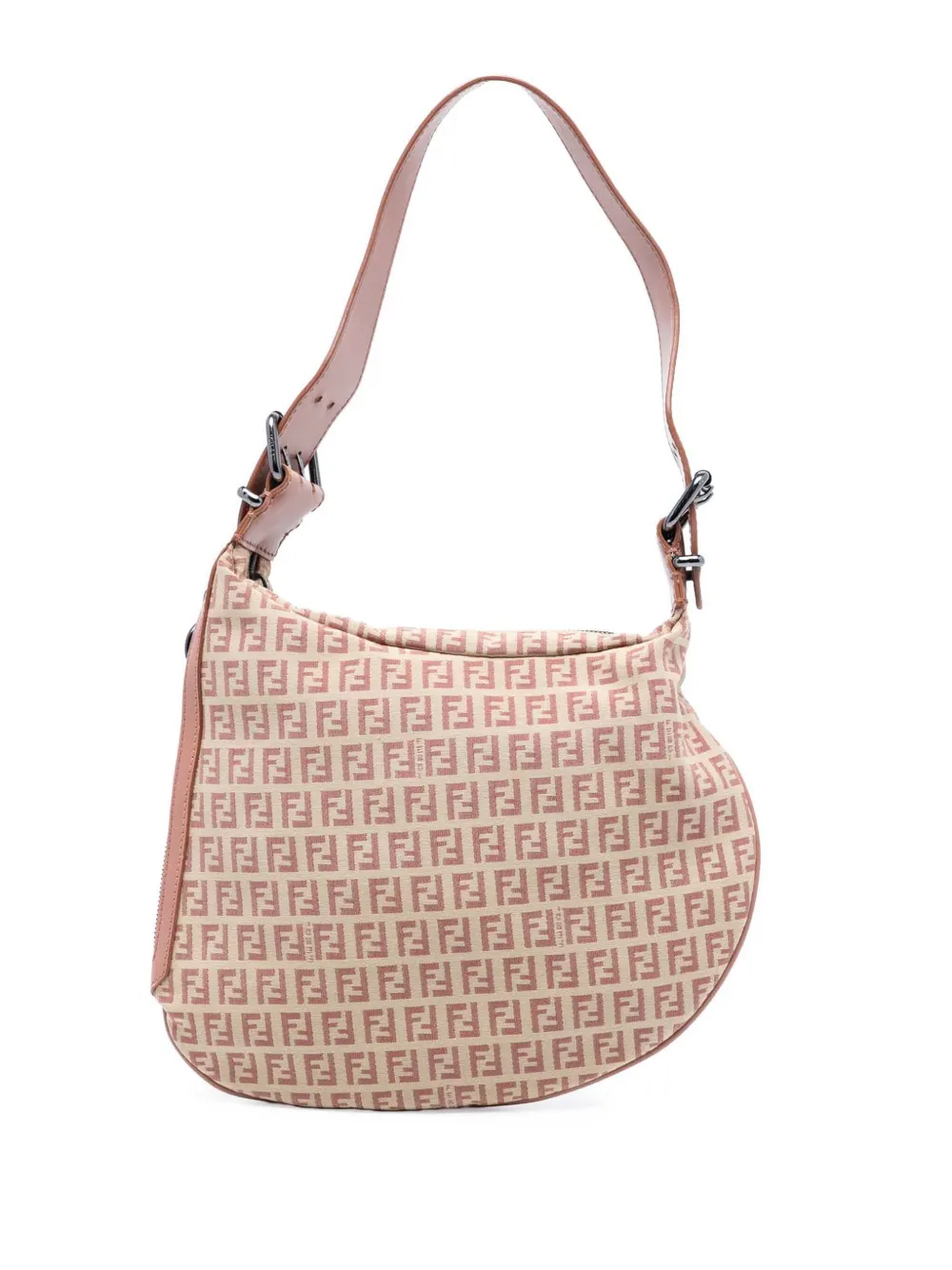 Fendi Pre-Owned 2000-2010 Zucchino Canvas Oyster hobo bag - Marrone