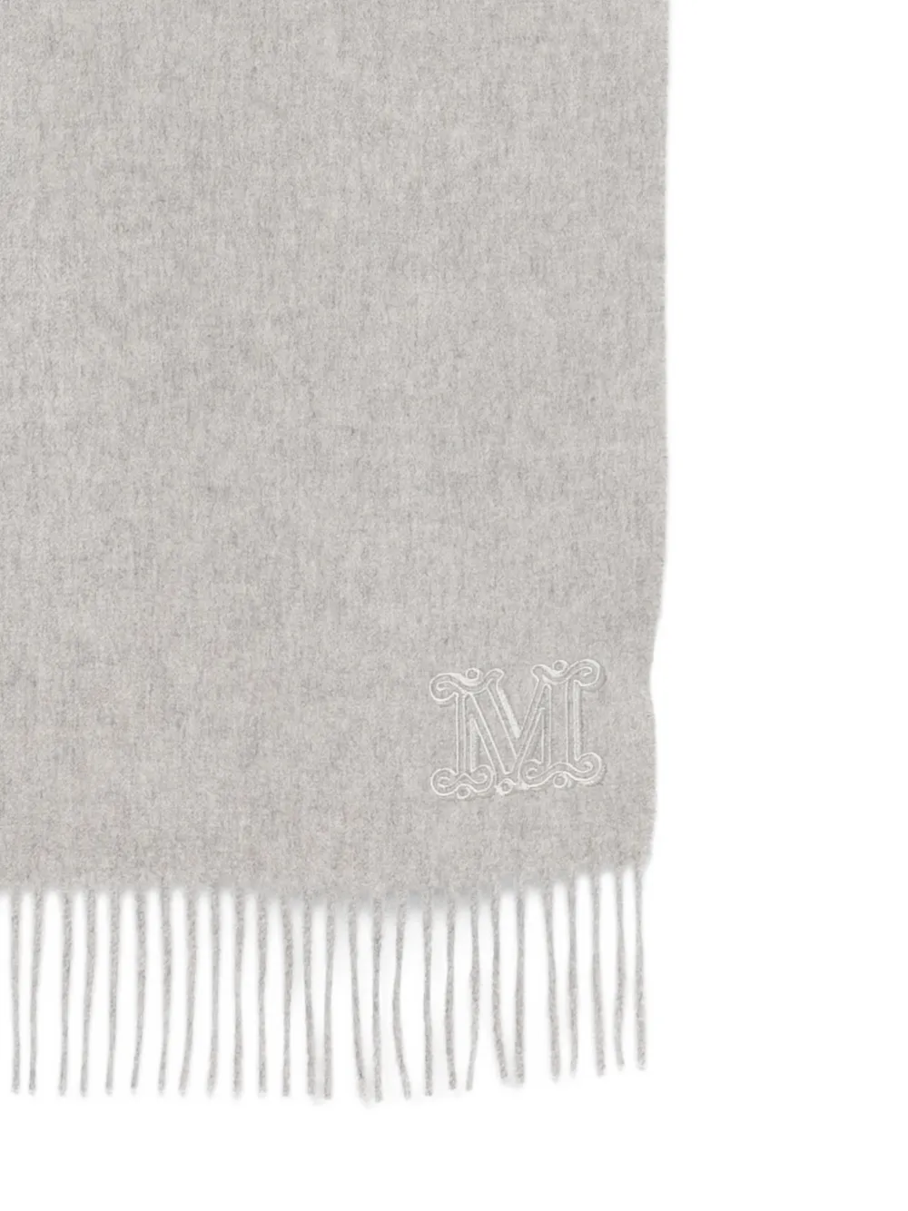  Max Mara Fringed Scarf - Grey 