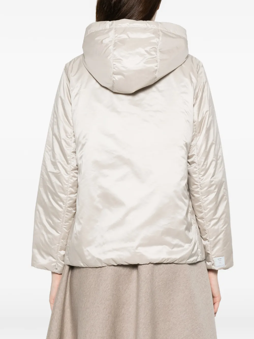 Max Mara The Cube donsjack met capuchon Beige