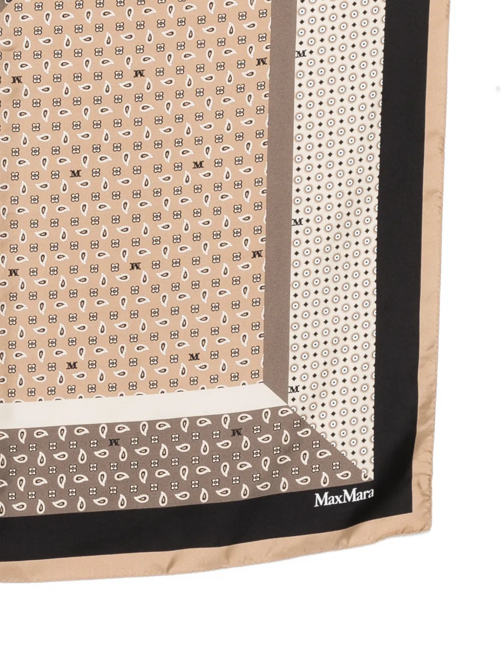 Max Mara Sjaal met patroon Beige