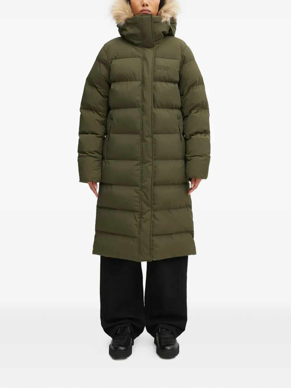 Helly Hansen Aria long parka coat - Groen