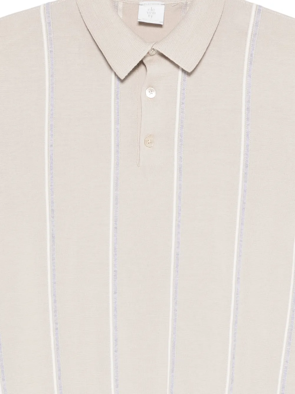 Striped Short-Sleeve Polo Shirt