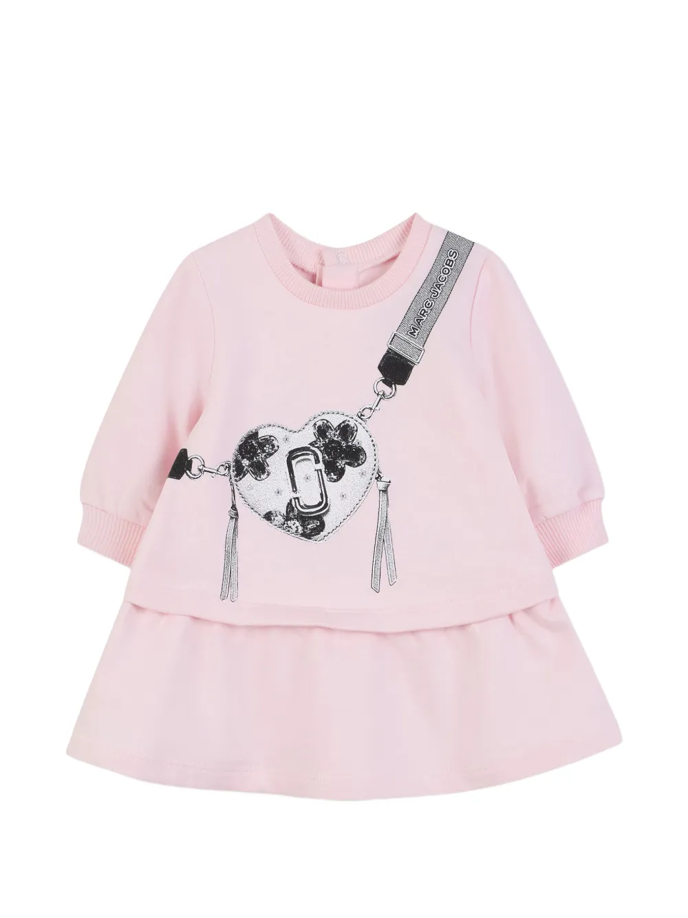 Marc Jacobs Kids heart-print dress - Rosa