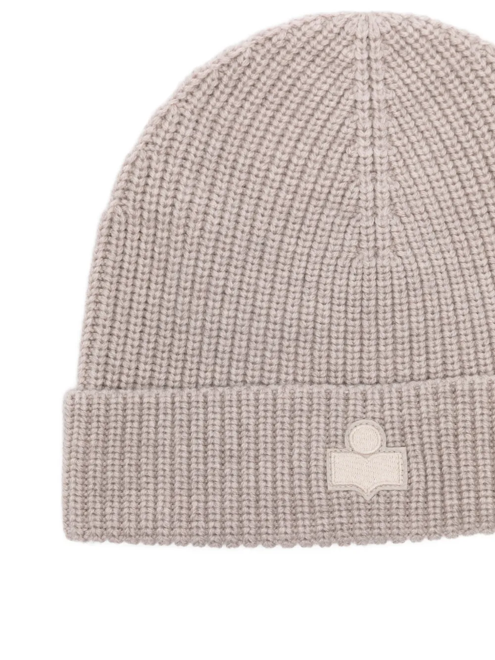 Marant Logo-patch Beanie Hat - Neutrals 