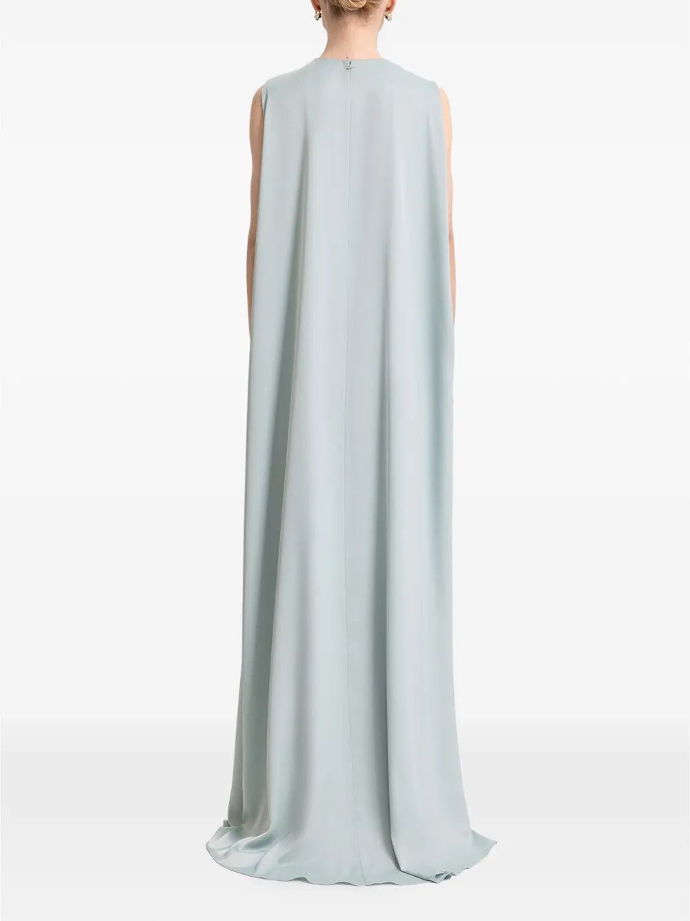 Gemy Maalouf Maxi-jurk met geplooid detail Blauw