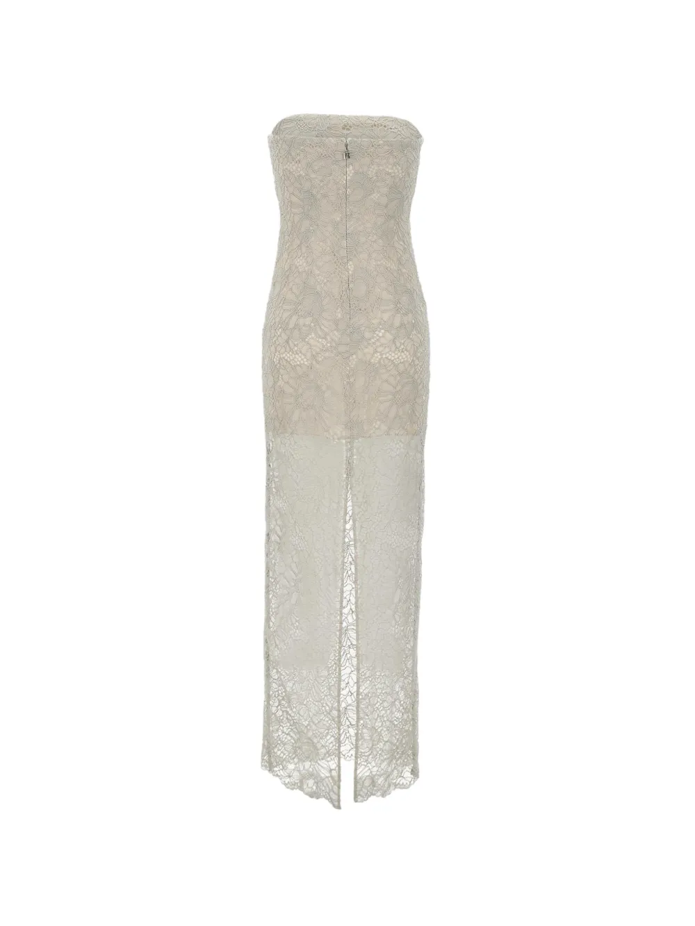 ROTATE BIRGER CHRISTENSEN Strapless jurk met kant Wit