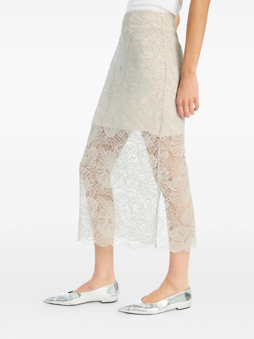 ROTATE BIRGER CHRISTENSEN lace midi skirt | A-Line Skirts | Image 2
