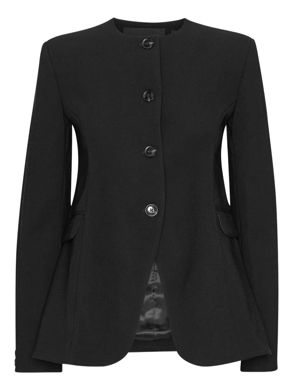 ROTATE BIRGER CHRISTENSEN flared fitted jacket | Black | Image 1