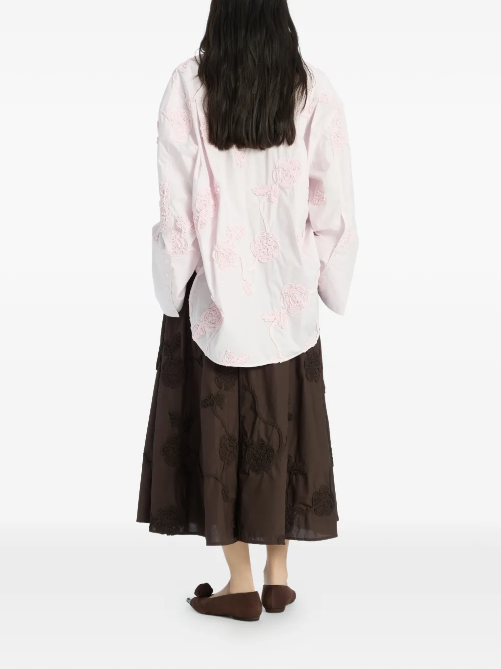 ROTATE BIRGER CHRISTENSEN Oversized blouse Roze