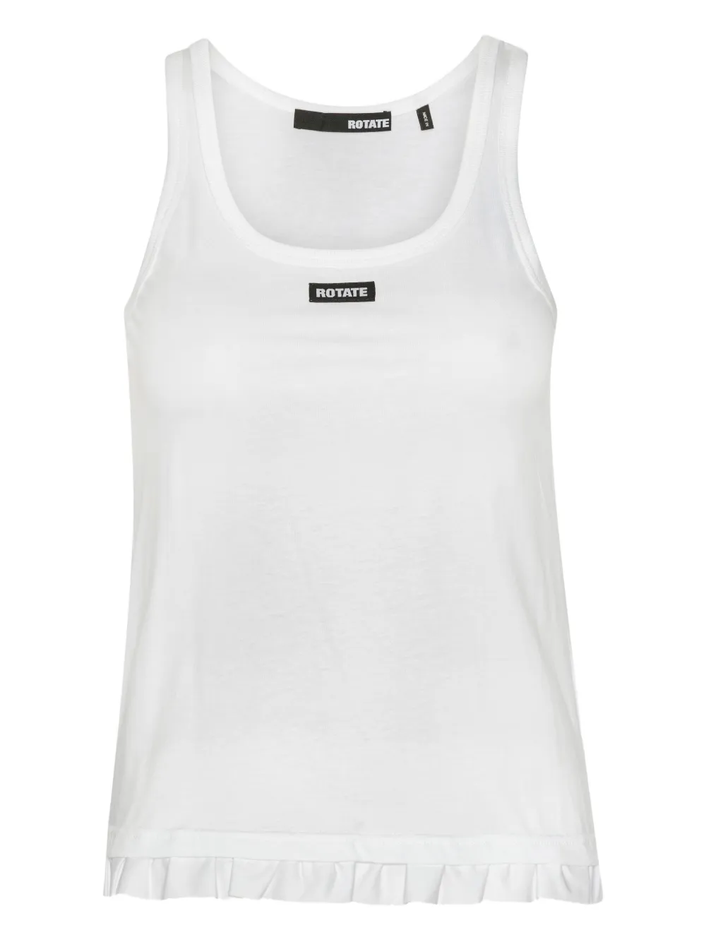 ROTATE BIRGER CHRISTENSEN ruffle-hem tank top | White | Image 1