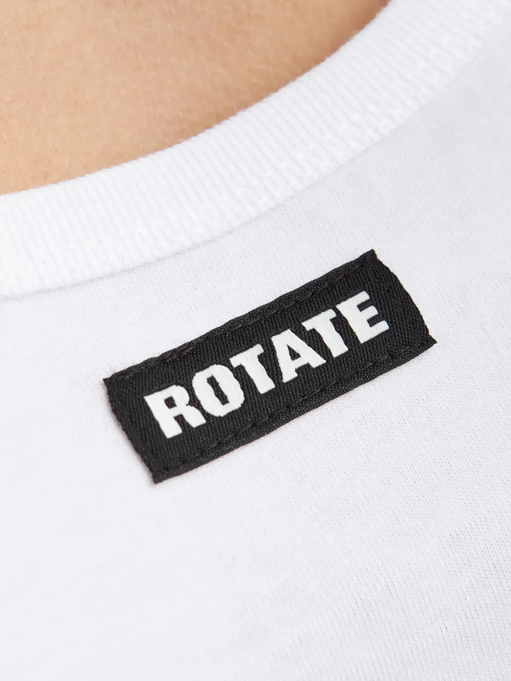 ROTATE BIRGER CHRISTENSEN Tanktop met ruches afwerking Wit