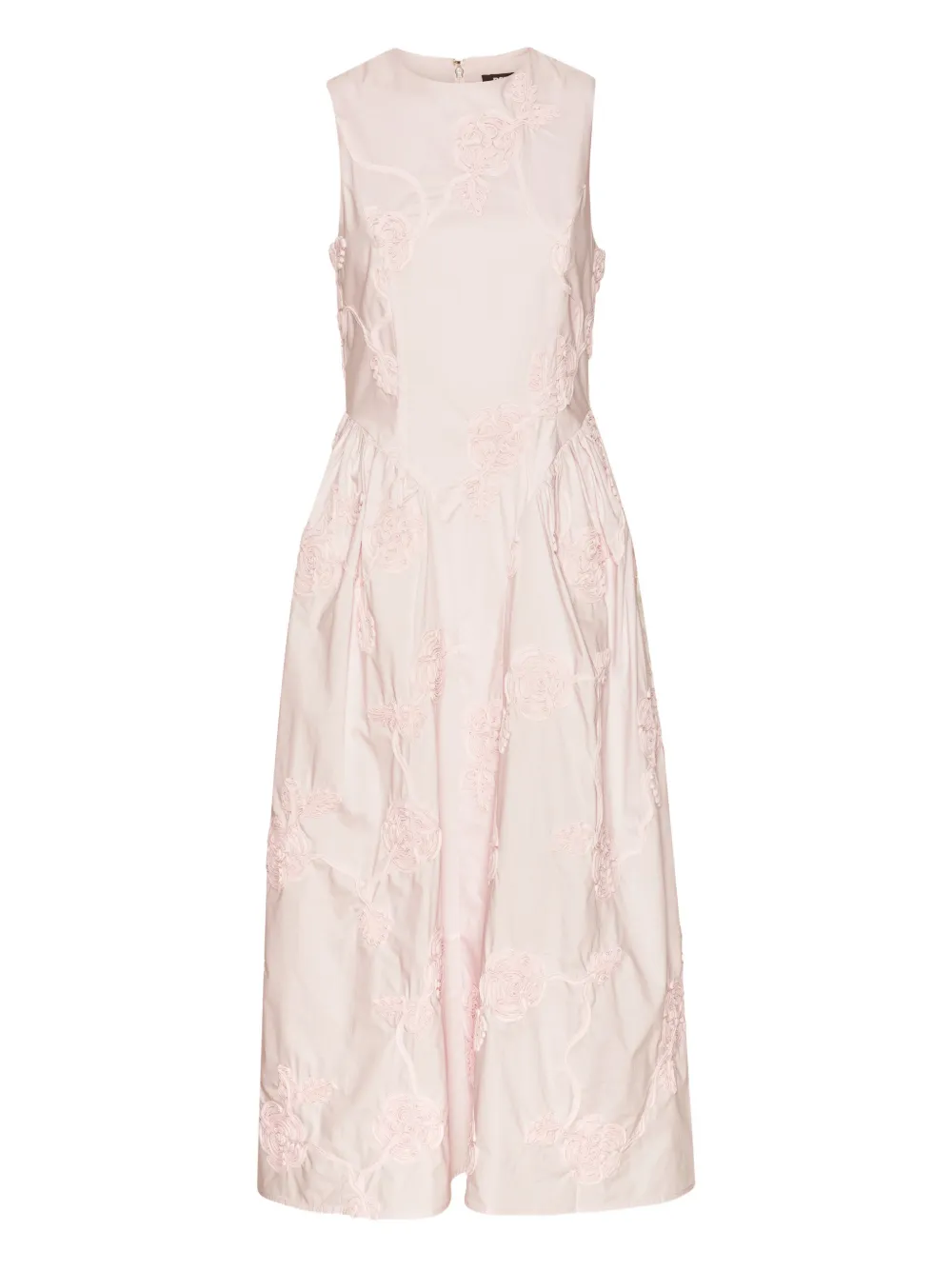 ROTATE BIRGER CHRISTENSEN flower midi dress - Rosa