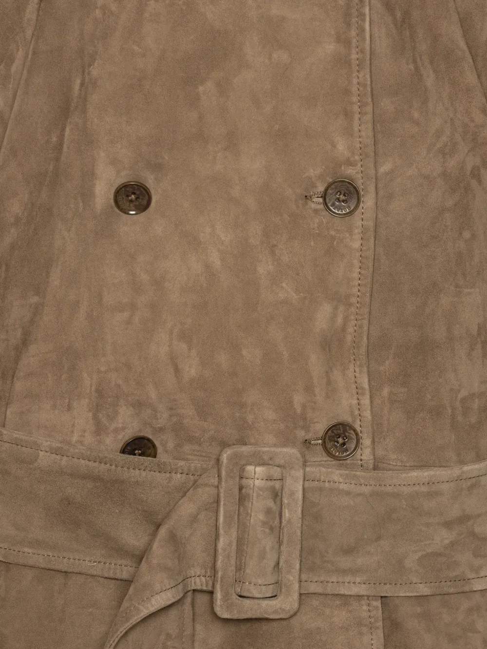 Belted Oversize Suede Jacket