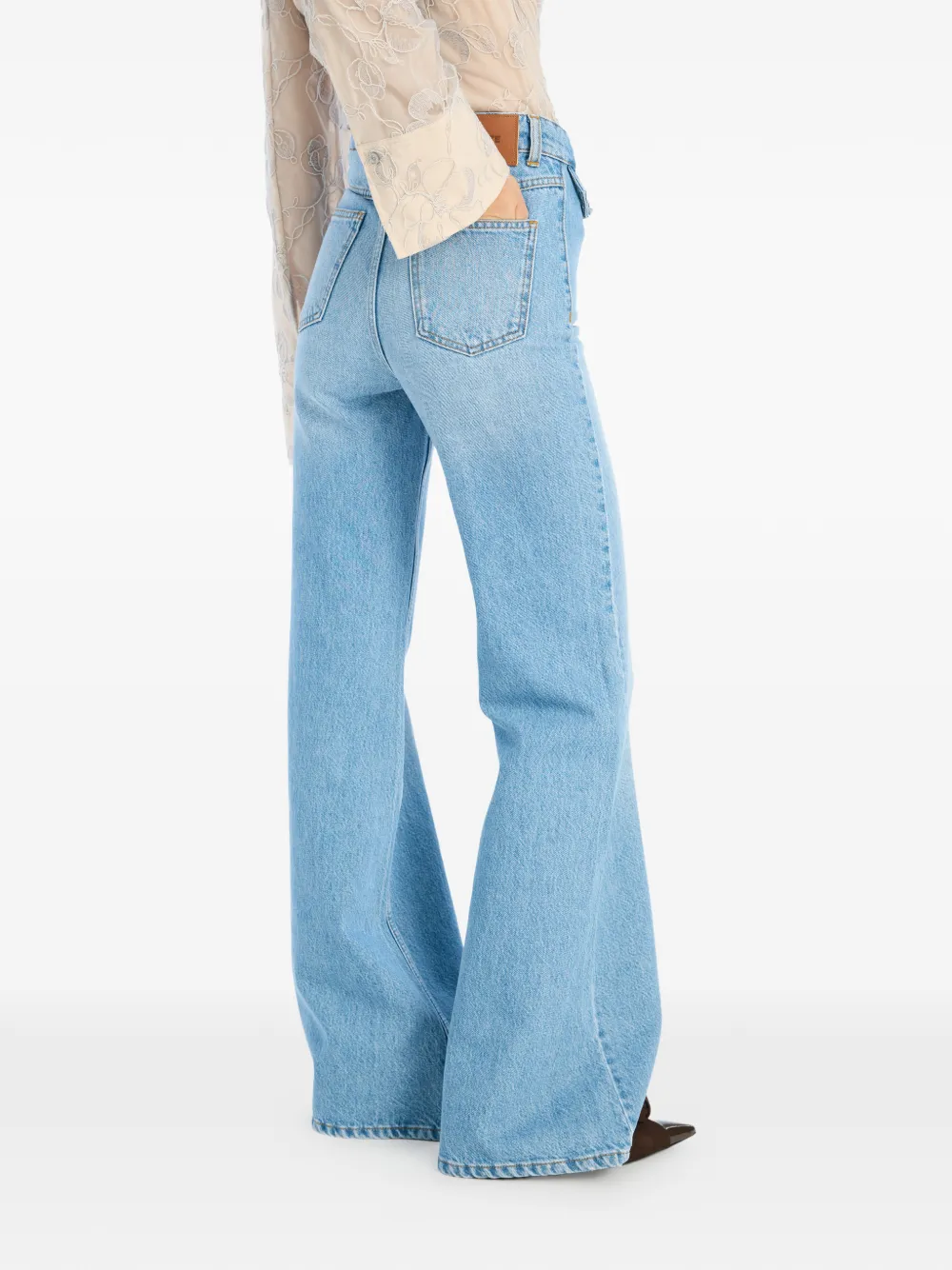 ROTATE BIRGER CHRISTENSEN Jeans met riemlussen Blauw