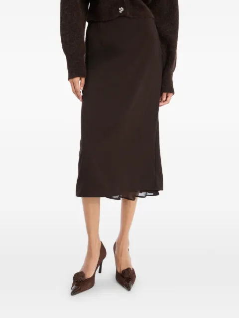ROTATE BIRGER CHRISTENSEN two-layers midi skirt