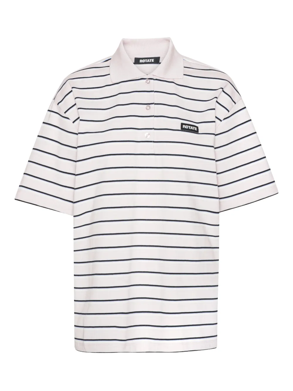 ROTATE BIRGER CHRISTENSEN striped polo shirt - Toni neutri