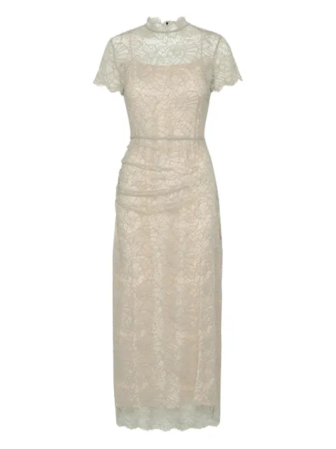 ROTATE BIRGER CHRISTENSEN lace-detail midi dress