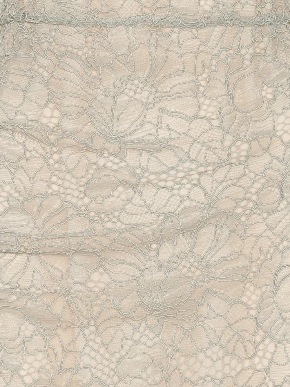 ROTATE BIRGER CHRISTENSEN Midi-jurk met kant Beige